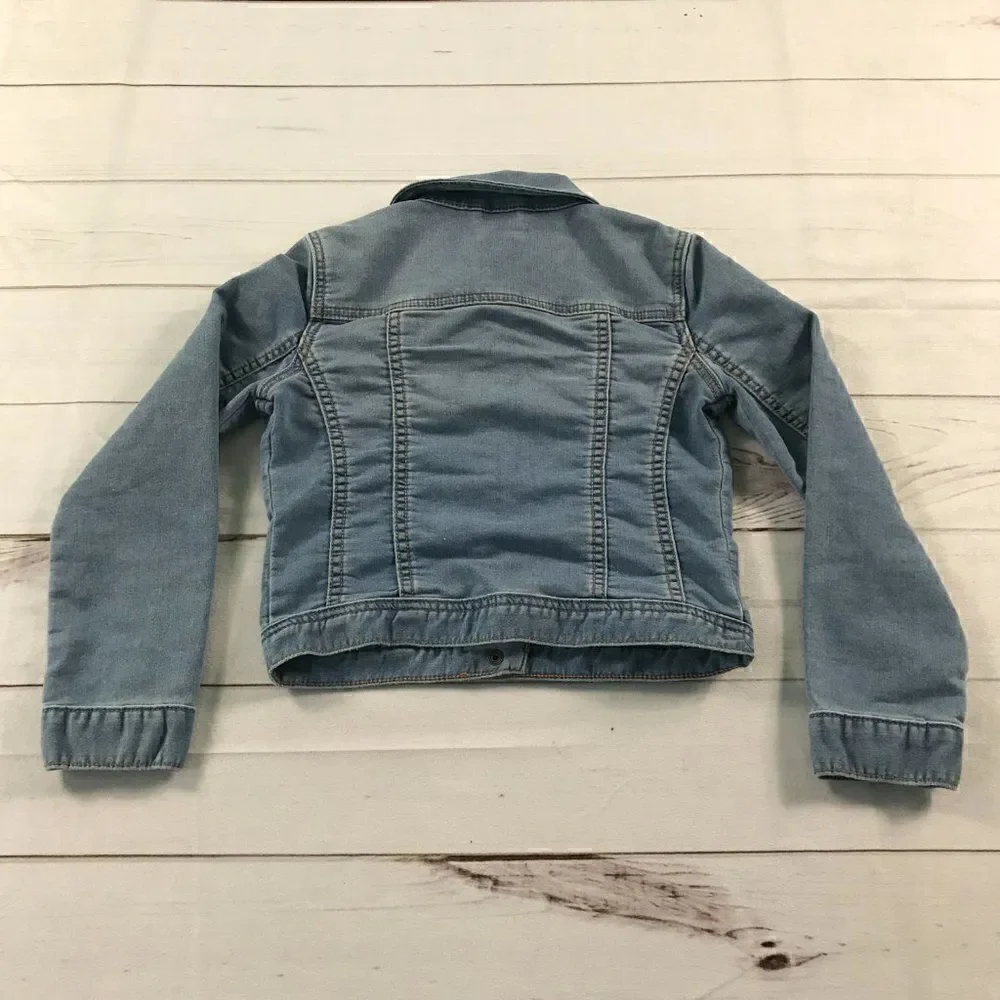 Gap Kids Denim Medium Wash Jacket Large